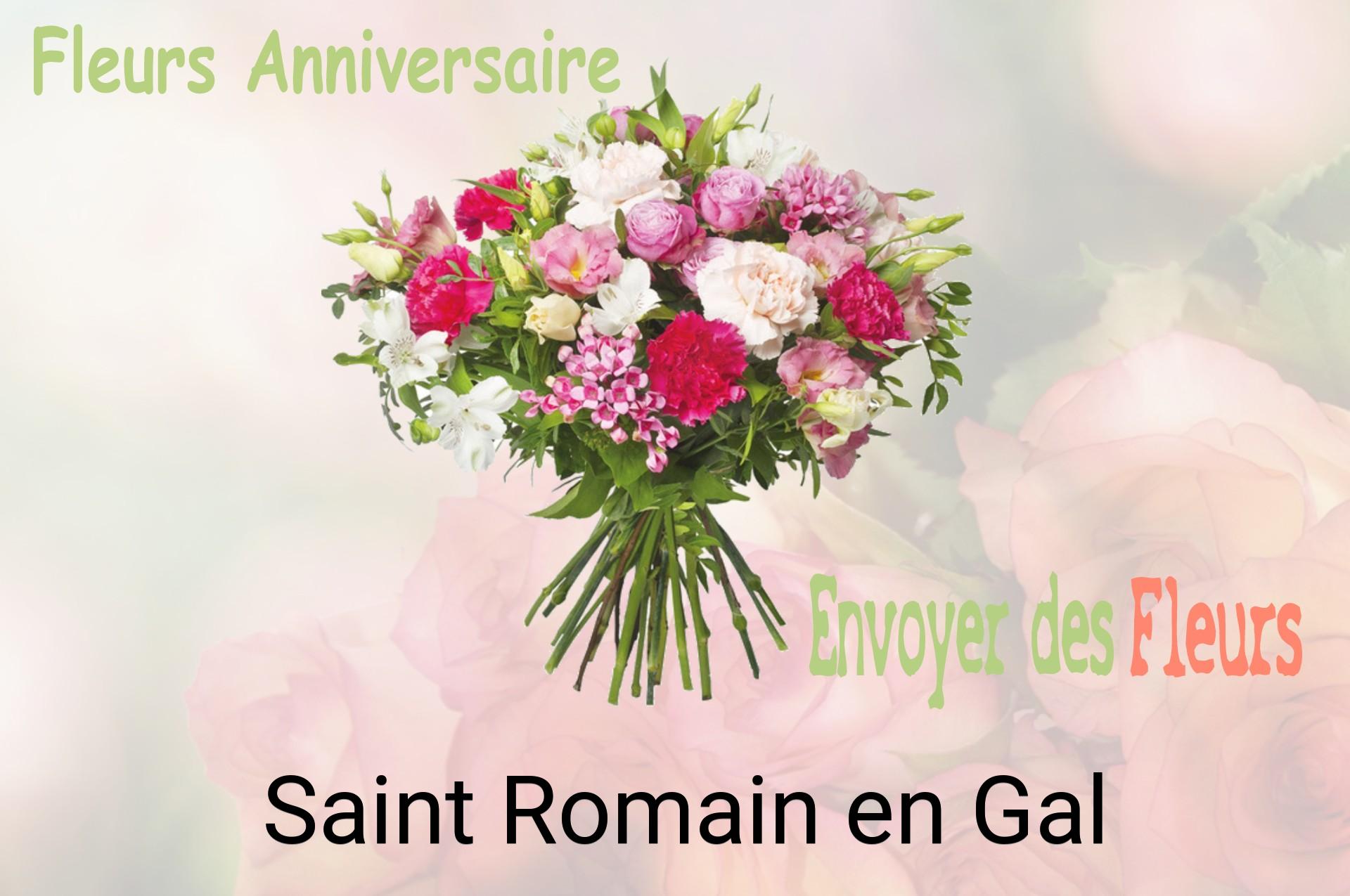 Bouquet de fleurs d’anniversaire livré à Saint-Romain-en-Gal