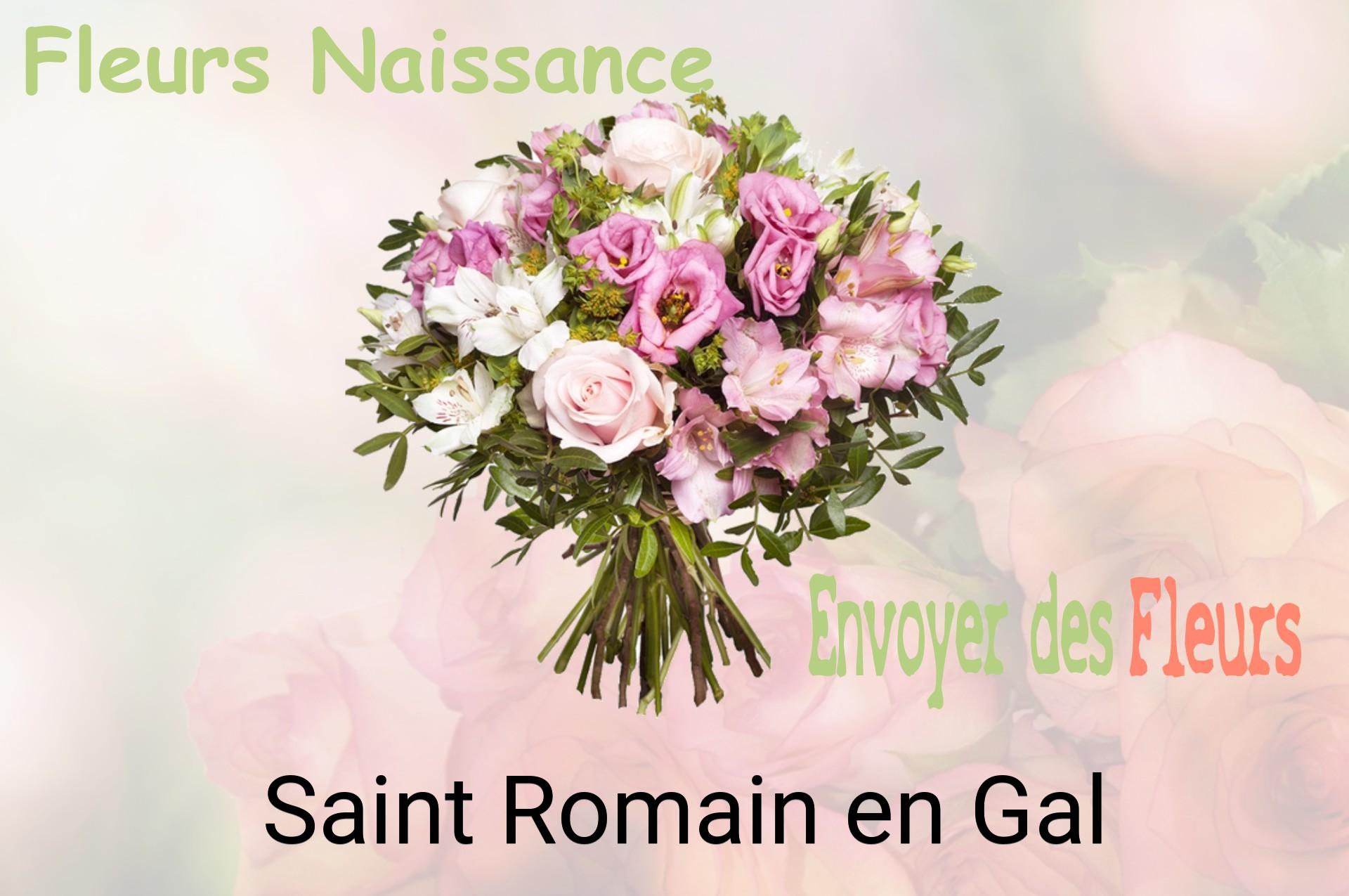 Bouquet de fleurs de naissance livré à Saint-Romain-en-Gal